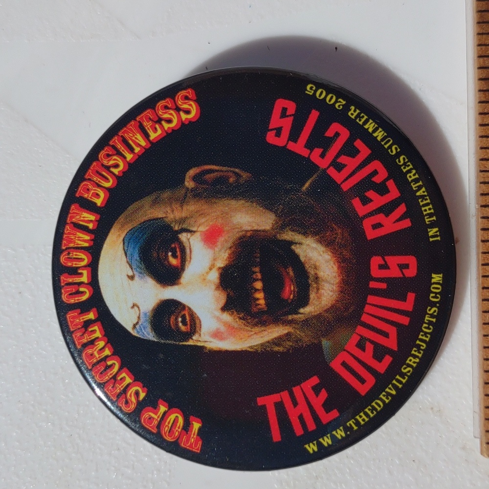The Devil's Rejects Clown Button Button Pin - image 3